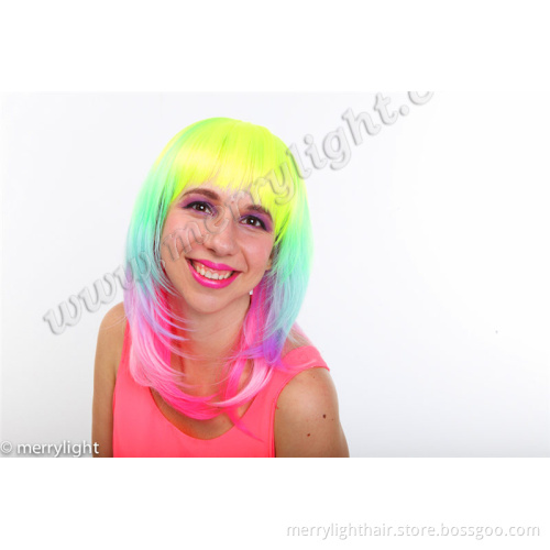 Synthetic Fiber Party Wig